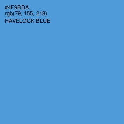 #4F9BDA - Havelock Blue Color Image